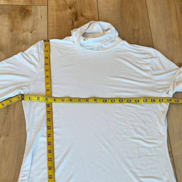 Modern Movement Lightweight Long Sleeve Cream/Ivory Loose Turtleneck SOFT Large - Picture 5 of 10